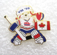 1999 VM Ishockey Canada Goalie Lapel Pin (E208)