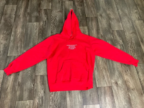 SUPREME JAPAN HQ SWEAT À CAPUCHE homme taille L ROUGE FW19 RARE JAPONAIS