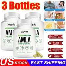 3x Alevia Organic Amla Capsules 1000mg Indian Gooseberry Antioxidant Supplement