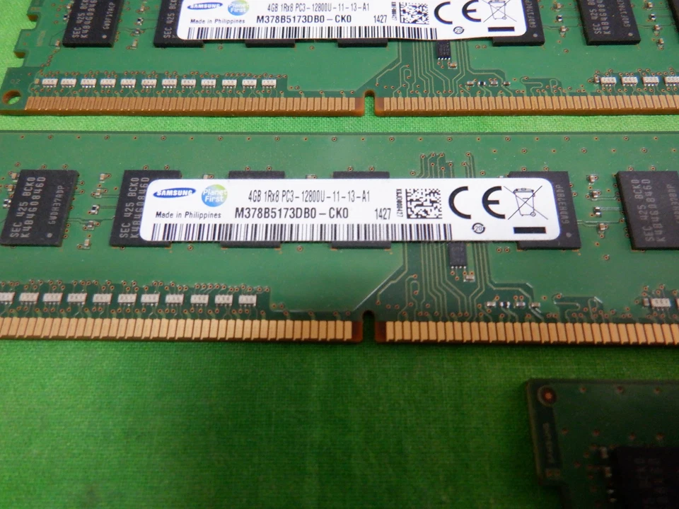 Samsung 4GB 1Rx8 PC3-12800U DDR3 Memoria RAM de Escritorio LOTE DE 7 Foto 2 de 3