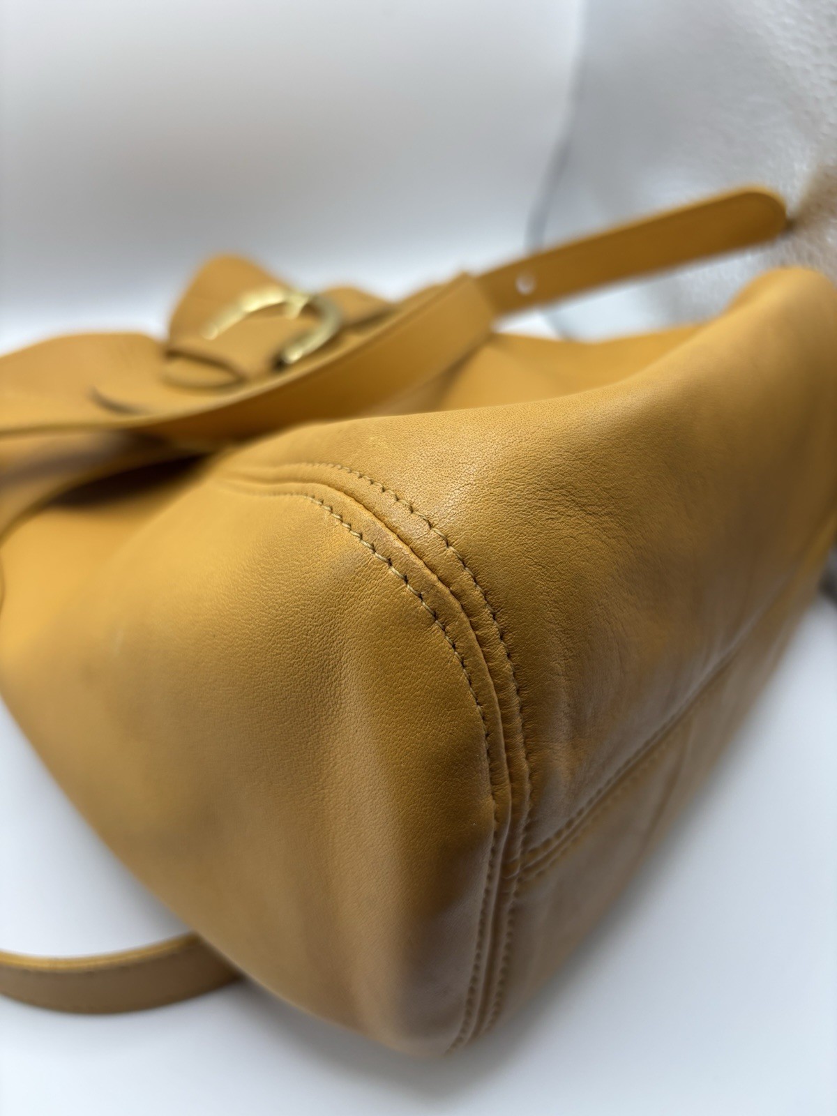 Coach Vintage Soho Buckle Belt Bag In Mustard Yellow #D7H-4156 April 1997 image 7