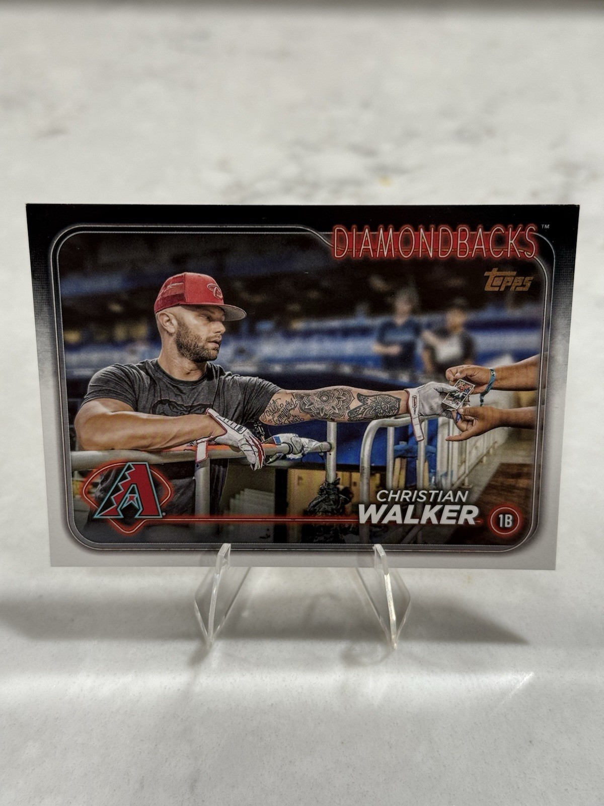 2024 Topps Series 1 Christian Walker #63 Golden Mirror Variation Astros Dbacks