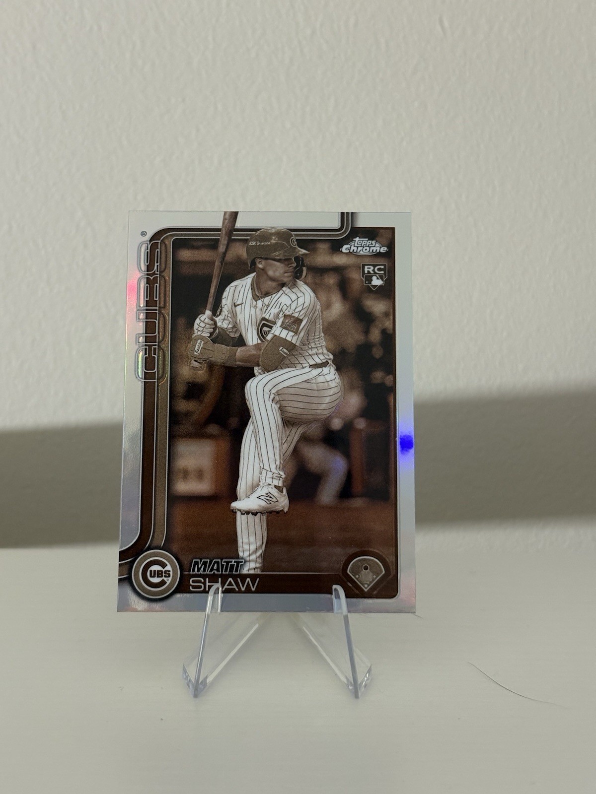 2025 Topps Chrome - Matt Shaw #219 Sepia Refractor (RC)