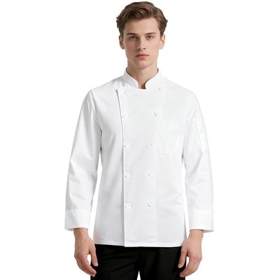 Kochbekleidung Professionelle, Kochjacke Langarm Unisex mit Knöpfe, Chef Unif...