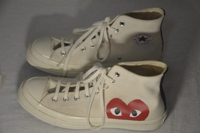 Comme des Garçons PLAY x Converse Chuck Taylor All Star High Top Off-White