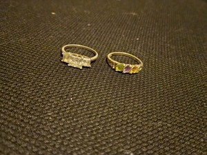 Lot Of Two Sterling Silver 925 Rings 