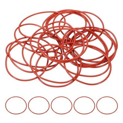 25Stück AS-034 Silikon O-Ring 70A Härtegrad 2-1/8'' ID 2-1/4'' OD 1/16'' Breite