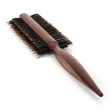 Double Sided Teasing Brush - Boar & Nylon Bristle Teaser Comb with Rat Tail Pick