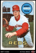1969 Topps #213 Gerry Arrigo Reds 7 - NM