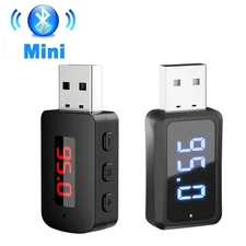 Bluetooth 5.4 Car Transmitter Receiver Handsfree Call Car Kit Mini USB Power