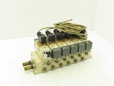 SMC VQ7-6-FG-D-3Z Double Solenoid Valve 6-Station Manifold Assy 5/2-way 24VDC