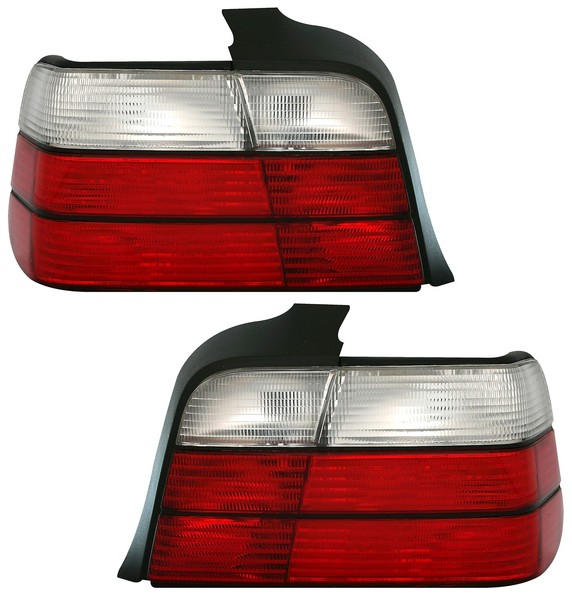Eagle Eyes RüCkleuchten Set FüR 3Er Bmw E36 Limo In Rot Weiss Heckleuchten-image