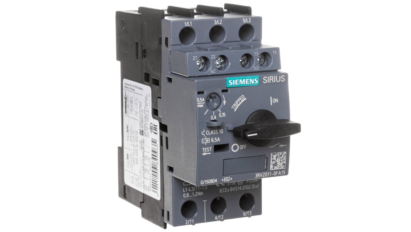 3P Motor Switch 0.35-0.5A 1Z 1R SIRIUS 3RV2011-0FA15