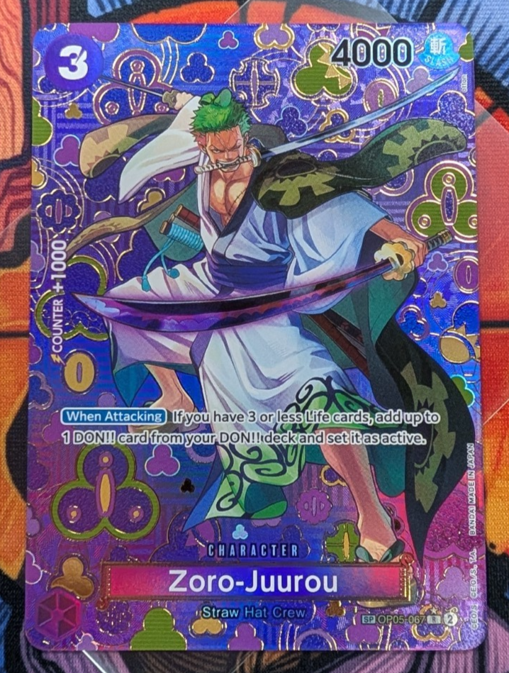 Zoro-Juurou OP05-067 OP09 SP Alternate Art One Piece Emperors in