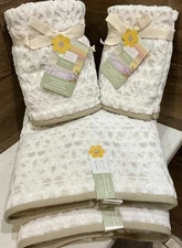 Peri Home MORRIS STAR 2 Bath Towels 2 Hand 2 Fingertip Cotton Linen Beige