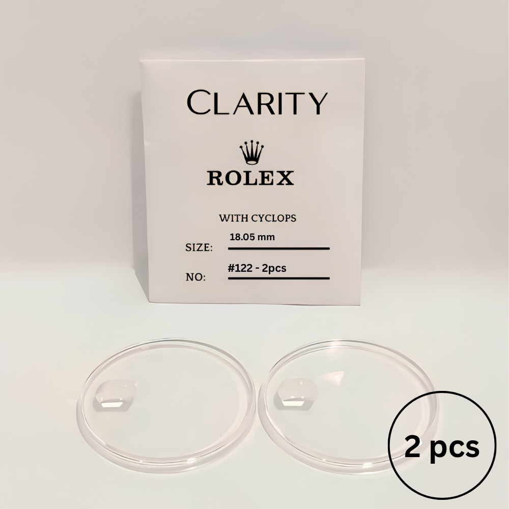 Orologio Plexi Plastica Cristallo Rolex Datejust 2pz con Ciclope B25-122-J1 Tudor