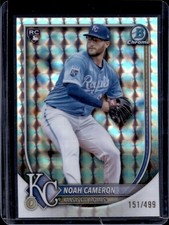 2025 Bowman Chrome Noah Cameron Geometric Refractor #151/499 Royals