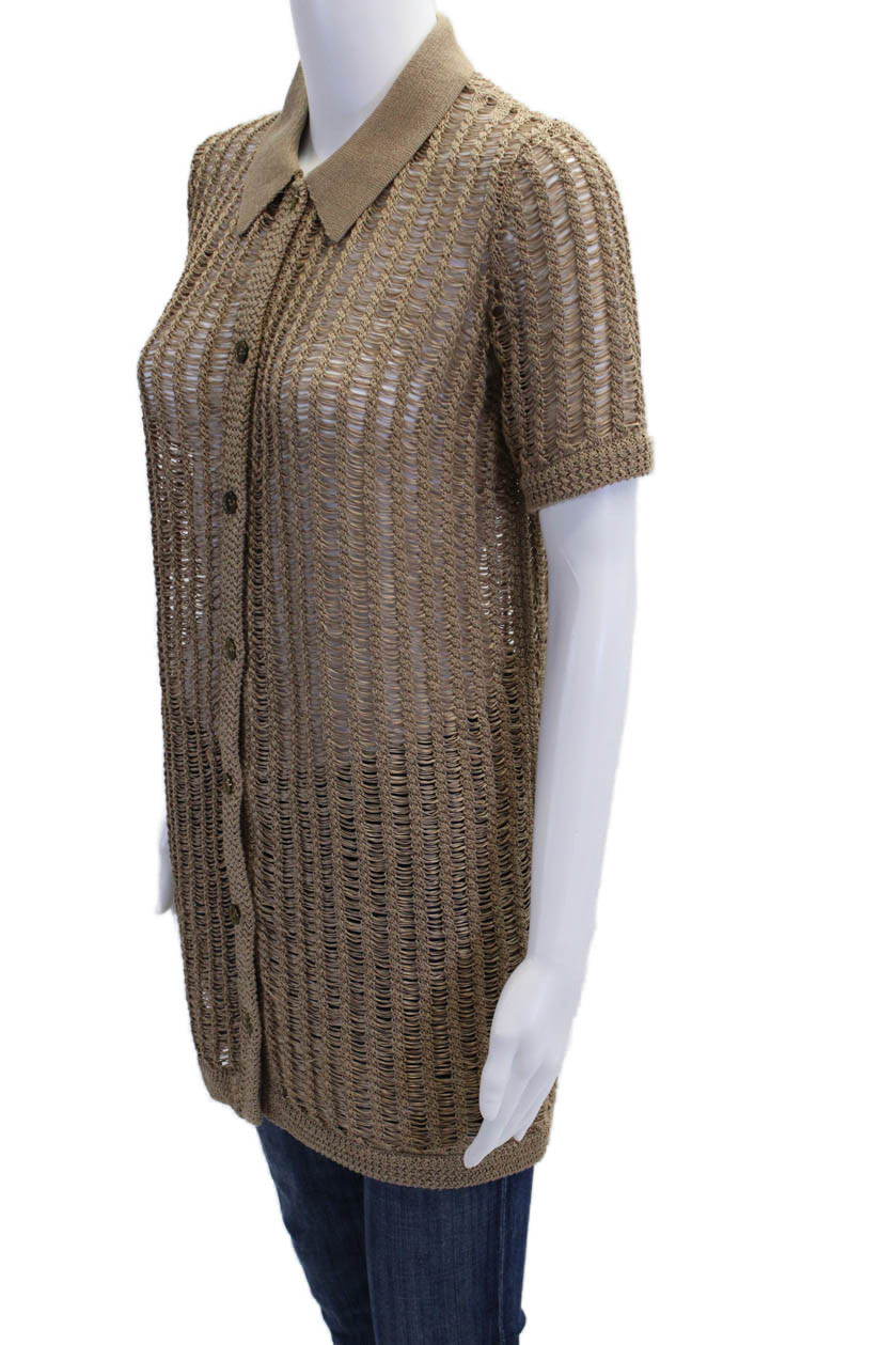 Solid & Striped Womens Button Front Collared Open… - image 2