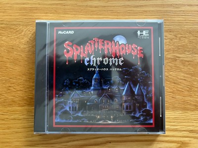 Neu Splatterhouse Chrome PC Engine funktioniert TurboGrafx CoreGrafx BESCHREIBUNG LESEN