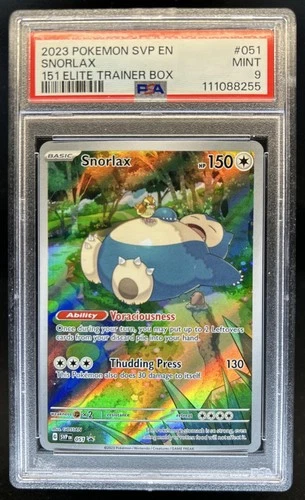 2023-25 Pokemon SV Black Star Promos - SVP EN Snorlax #051 PSA 9