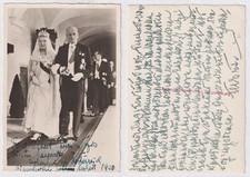 Prince Albert By Thurn And Taxis Autograph Wedding Photo Portrait Signed 1950