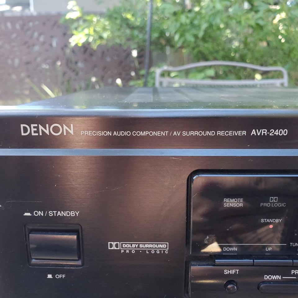 Denon AVR-2400 AV Surround Receiver - Powers On - Image 4 of 4