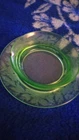 2 Depression Urainium Bowls w attached plate