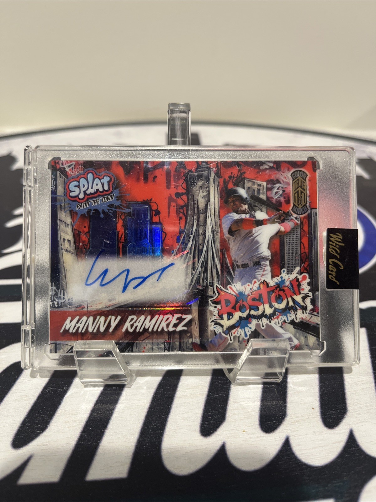 Manny Ramirez 1/1 Auto True Color Match 2024 Wild Card Splat Baseball