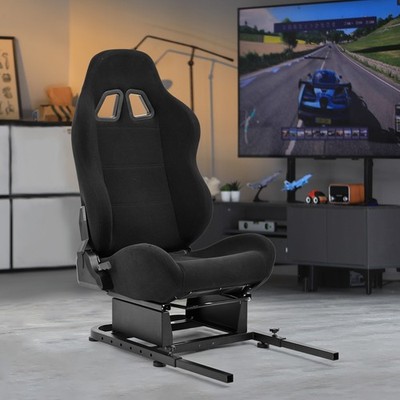 Marada Rücksitzständer mit Schwarzem Sitz Add-On Rennsimulator Rad Cockpit