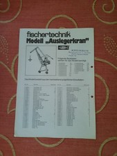 fischertechnik  Bauanleitung, Auslegerkran                                [4]