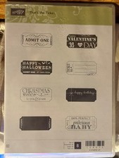 Stampin' Up That s the Ticket Stamp Sets - FREE SHIPPING