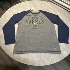 Buffalo Sabres CCM Long Sleeve Hockey T Shirt Large NHL Men’s