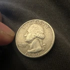 Washington 1960 Quarter Silver Philadelphia Mint Circulated 25C Coin