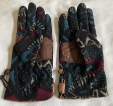 Vintage Hot Fingers Fleece Driving Winter Gloves - Womens L/XL or Men's M