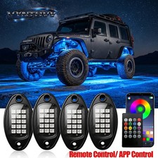 8pods Rgb Led Rock Lights Offroad Music Wireless Bluetooth Underglow Neon Lights 8pods Rgb Led Rock Lights Offroad Music Wireless Bluetooth Underglow Neon Lights