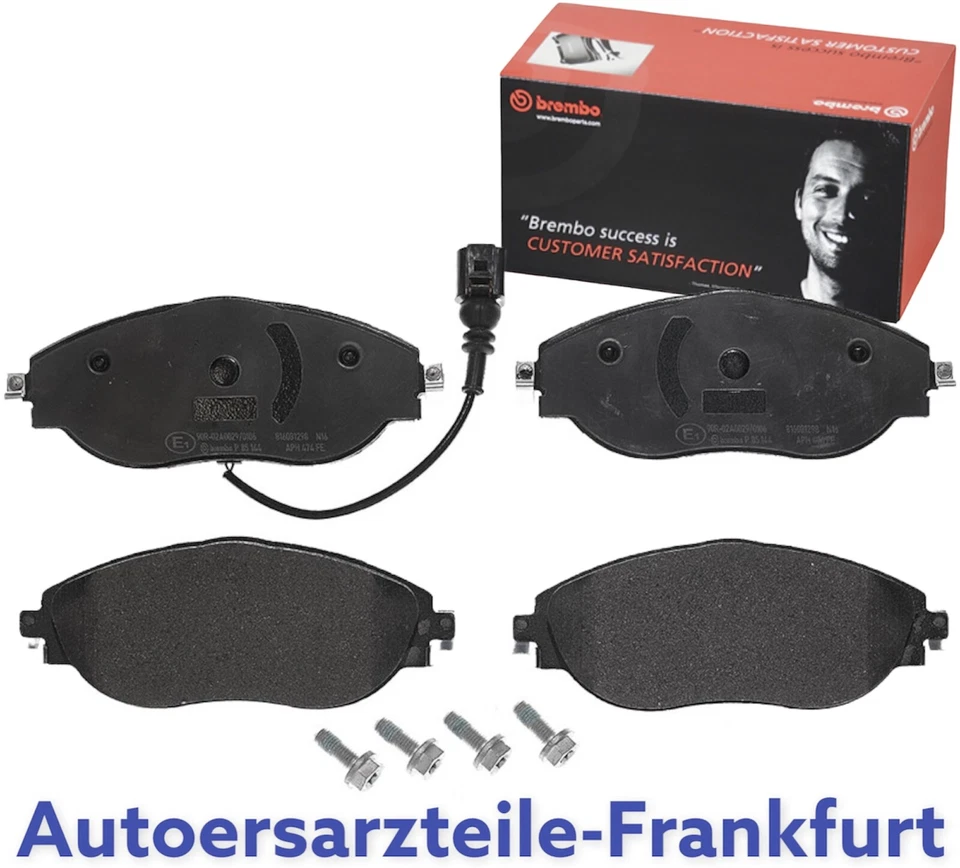 BREMBO Bremsbeläge VORNE AUDI A3 Q2 VW GOLF 7 GTI PASSAT B8 TIGUAN SKODA SUPERB - Bild 4 von 4