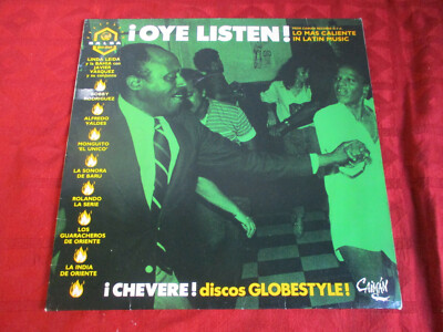 LP VARIOUS ARTISTS Oye Listen! Salsa Latin 1st/p CAIMAN RECORDS ORB 014 UK 1987
