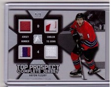 HAYDN FLEURY ITG Leaf 2014 Draft Prospects Complete Jersey Patch ROOKIE #9/9 SP