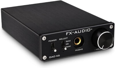 FX-Audio DAC-X6 Mini HiFi 2.0 Digital Audio Decoder DAC 24Bit/192KHz DC12V