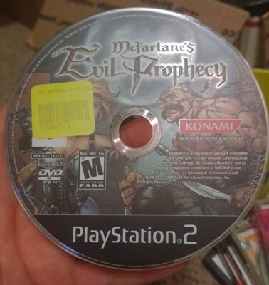 McFarlane's Evil Prophecy Sony PlayStation 2 PS2  Disc Only Tested 