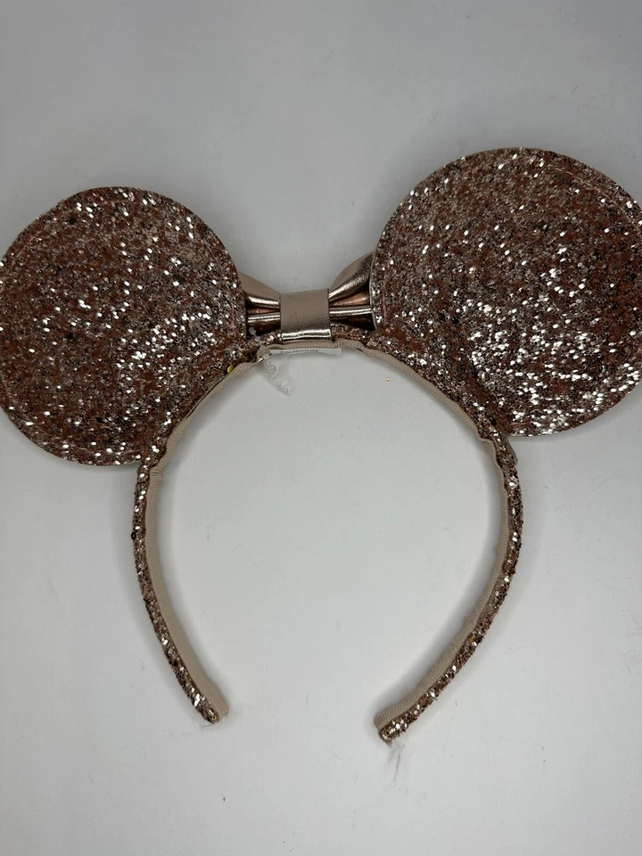DISNEY'S Minnie Mouse Juniors' Rose Gold Glitter Ears Headband - Image 2 of 2