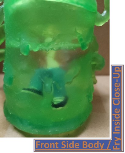 Vintage Futurama Horrible Gelatinoso Blob Figure con Phillip J Fry all'interno con scatola - Foto 6 di 12