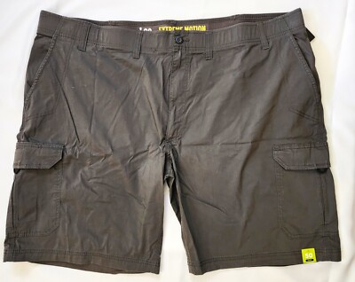 Lee Men's Extreme Motion Cargo Shorts 50 Waist Gray Big Tall