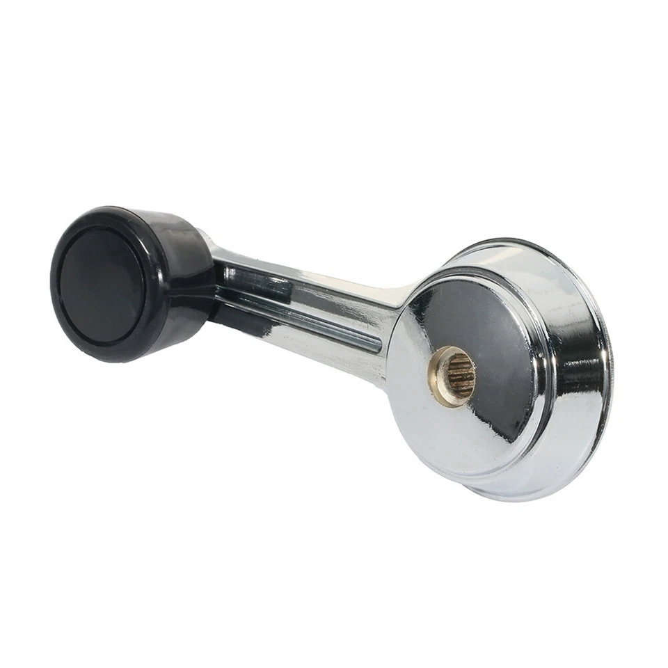 2x Para 81-86 Jeep CJ10 CJ7 CJ8 Cromo Negro Manivela Ventana Manivela Lado Izquierdo Derecho Foto 3 de 4