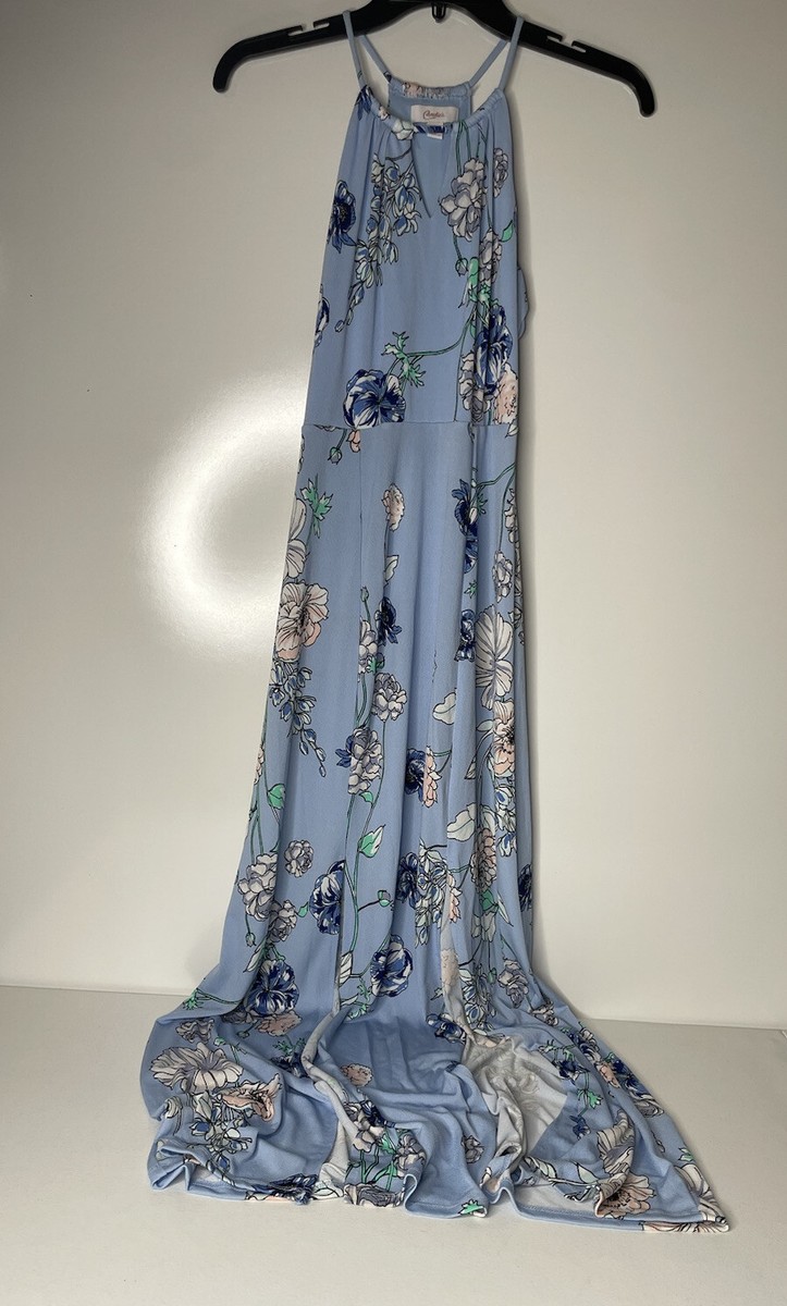 blue double slit dress Double Slits Navy Blue Sequin Deep V-neck Long Prom Dress