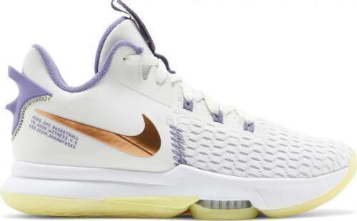 Size 13 - Nike LeBron Witness 5 Summit White Metallic Bronze  display picture 3