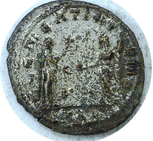 276-282 AD Roman Imperial Probus Jupiter With Globe BI Antoninianus - Picture 3 of 3