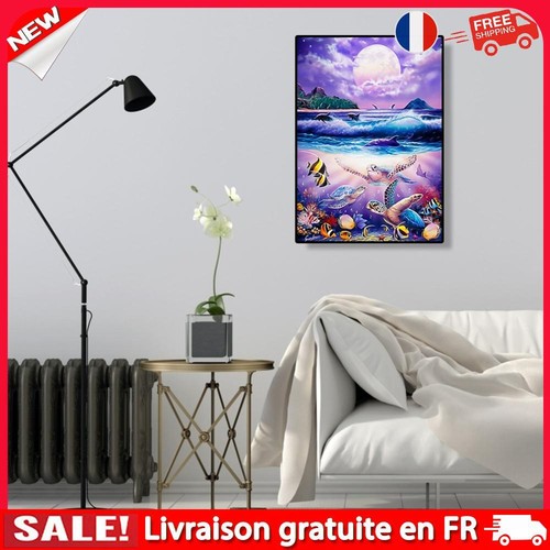 Kit Peinture Diamant 5D 30x40 Cm - Loisir Créatif Anti-stress - Toile Autocollante Avec Diamants Et Outils