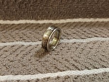 Wisconsin state 90 silver Washington Quarters, coin ring, size 9 2004