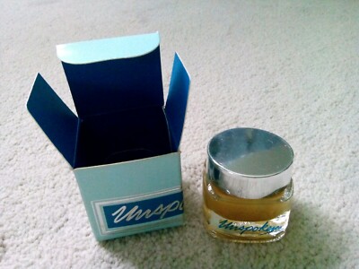 Vintage AVON Unspoken Ultra Creme Perfume in Original Box .66 oz. Partially Used